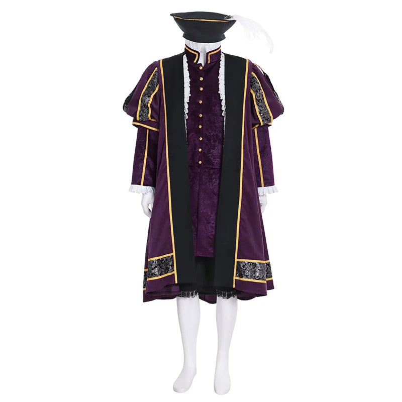 King Henry VIII Tudor Dynasty Cosplay Costume - Medieval Renaissance Outfit | Astricos-Astricos