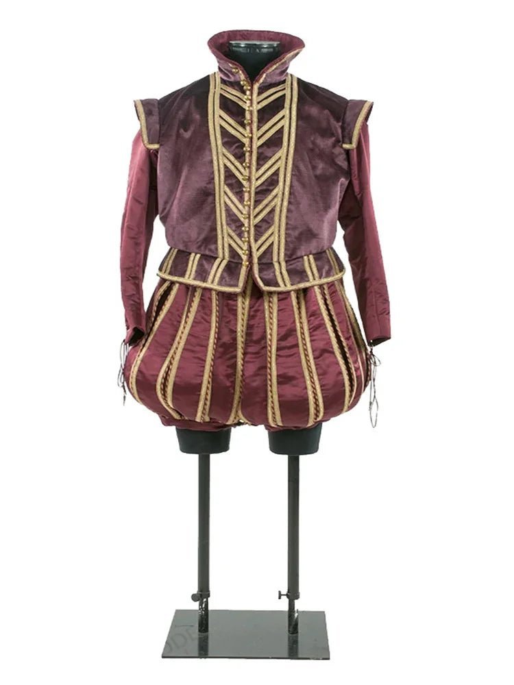 16th Century Men Elizabethan Tudor Costume - Royal Prince & King Cosplay Outfit-Astricos
