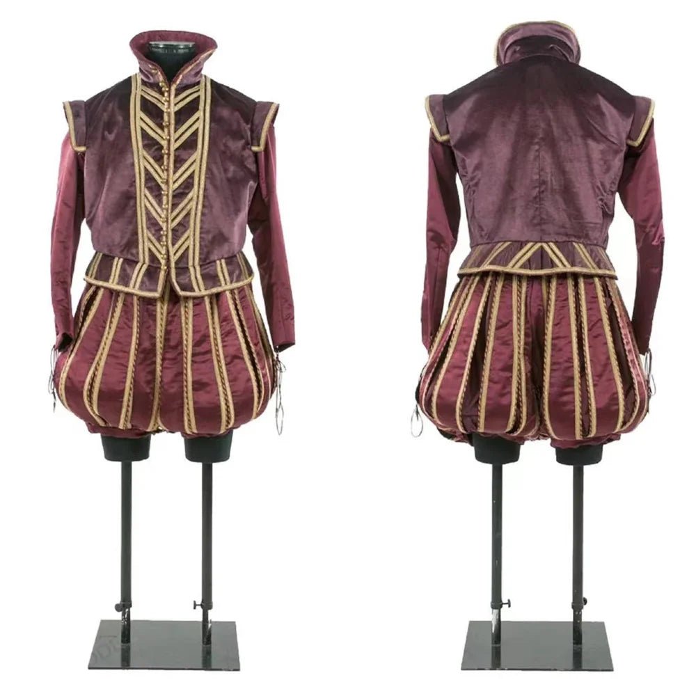 16th Century Men Elizabethan Tudor Costume - Royal Prince & King Cosplay Outfit-Astricos