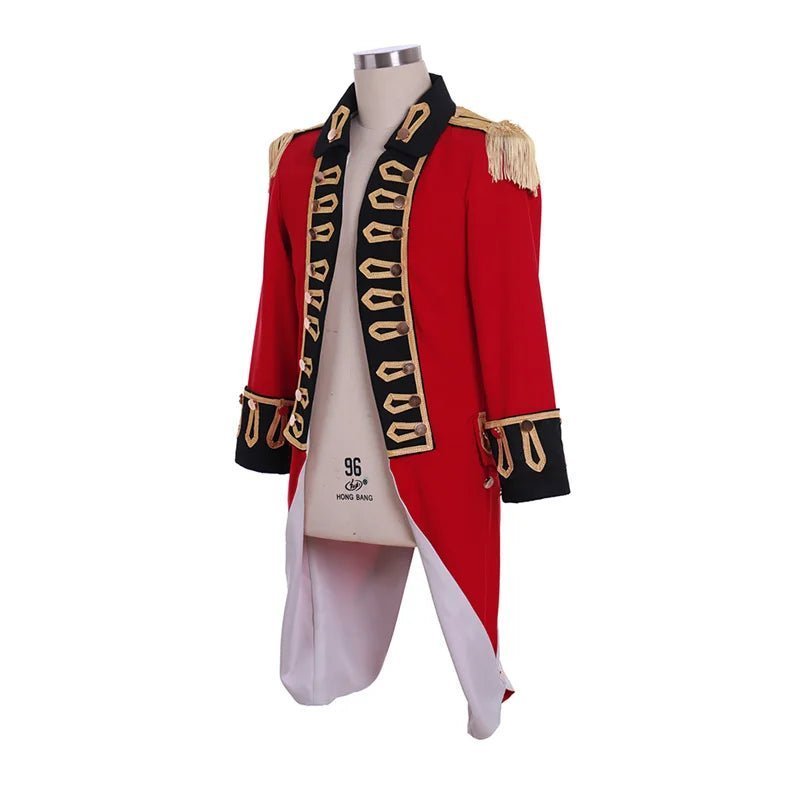 1770s Colonial Red Jacket - Richard Worsley & Captain George Bisset Cosplay Costume | Astricos-Astricos