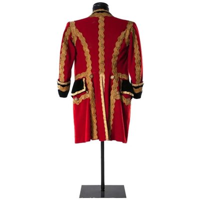 1770s Victorian Men's Red Tailcoat - King Prince Costume for Medieval Georgian Period Theatre-Astricos