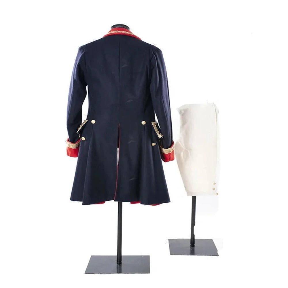 1780s Tudor Regency Soldier Costume – Noble Tailcoat Jacket & Vest Full Set | Astricos Cosplay-Astricos