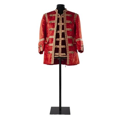 1790s Men's Victorian Tailcoat Red Vest Colonial Rococo Costume | Medieval Wedding Suit by Astricos-Astricos