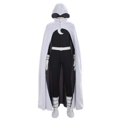 Moonlight Knight Black Version Cosplay Costume - Authentic Marvel Design with Boots Covers-Astricos