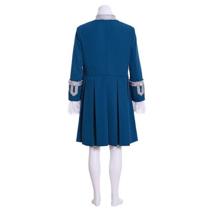 18th-Century British Prince Blue Court Suit - Victorian Aristocrat Renaissance Costume | Astricos-Astricos