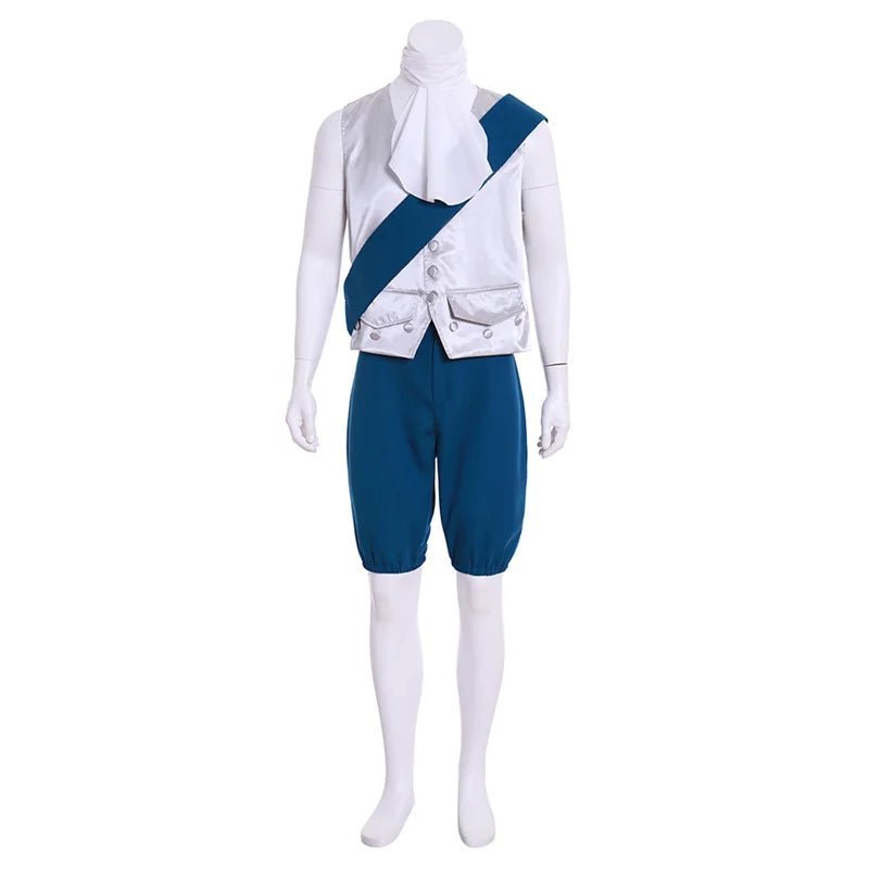 18th-Century British Prince Blue Court Suit - Victorian Aristocrat Renaissance Costume | Astricos-Astricos