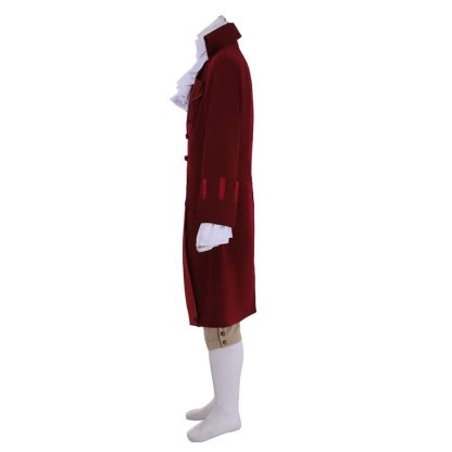 18th Century British Red Suit - Men’s Victorian Rococo Cosplay Costume | Astricos-Astricos