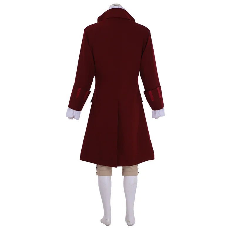 18th Century British Red Suit - Men’s Victorian Rococo Cosplay Costume | Astricos-Astricos