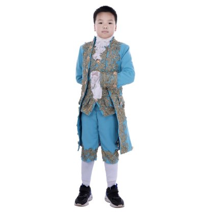 18th Century Colonial Court Costume for Boys - Washington Rococo Blazer Suit | Astricos-Astricos