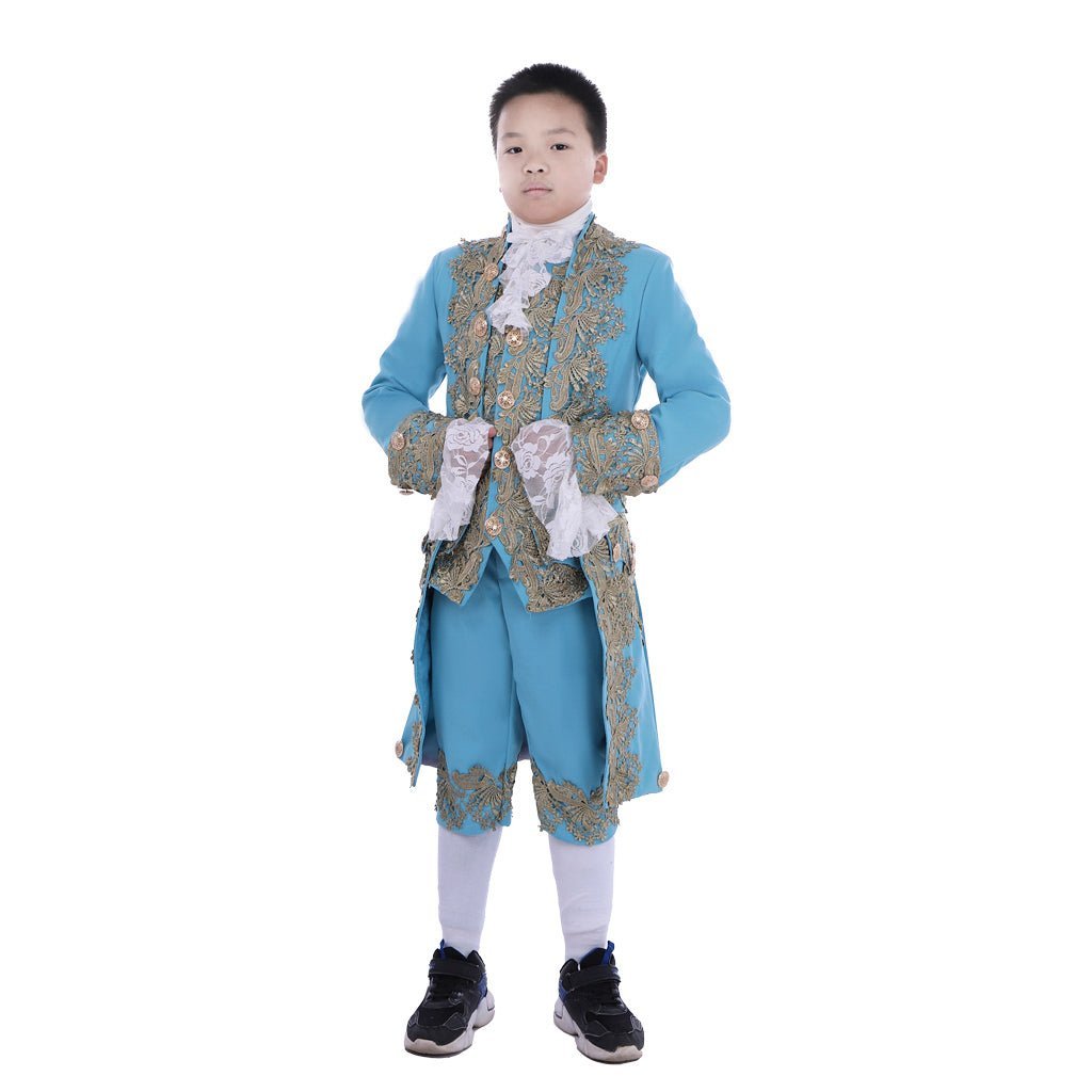 18th Century Colonial Court Costume for Boys - Washington Rococo Blazer Suit | Astricos-Astricos