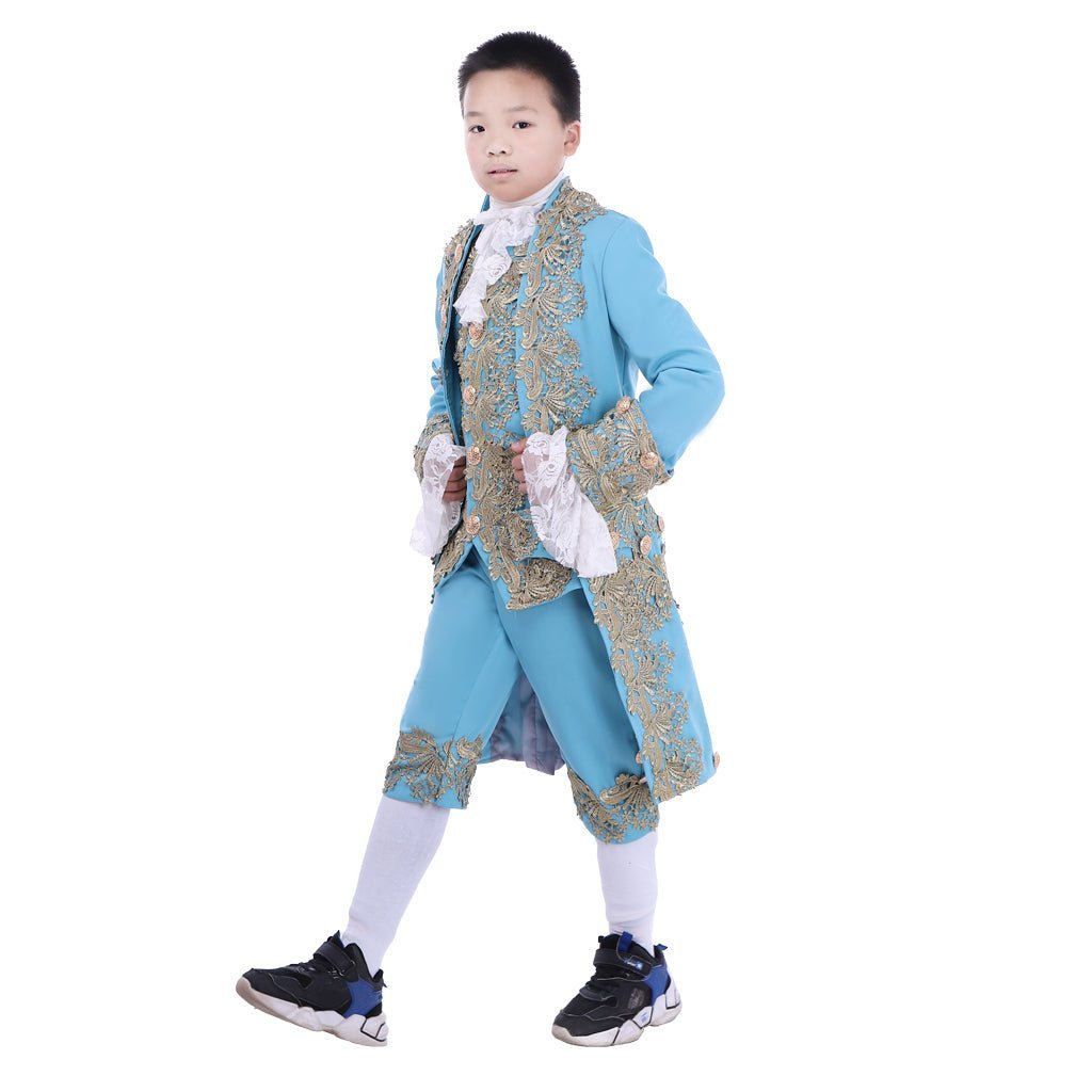 18th Century Colonial Court Costume for Boys - Washington Rococo Blazer Suit | Astricos-Astricos