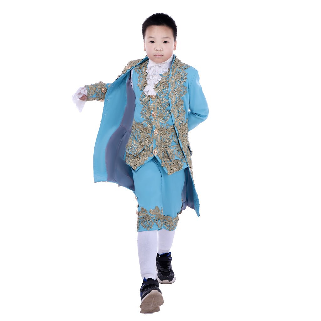 18th Century Colonial Court Costume for Boys - Washington Rococo Blazer Suit | Astricos-Astricos