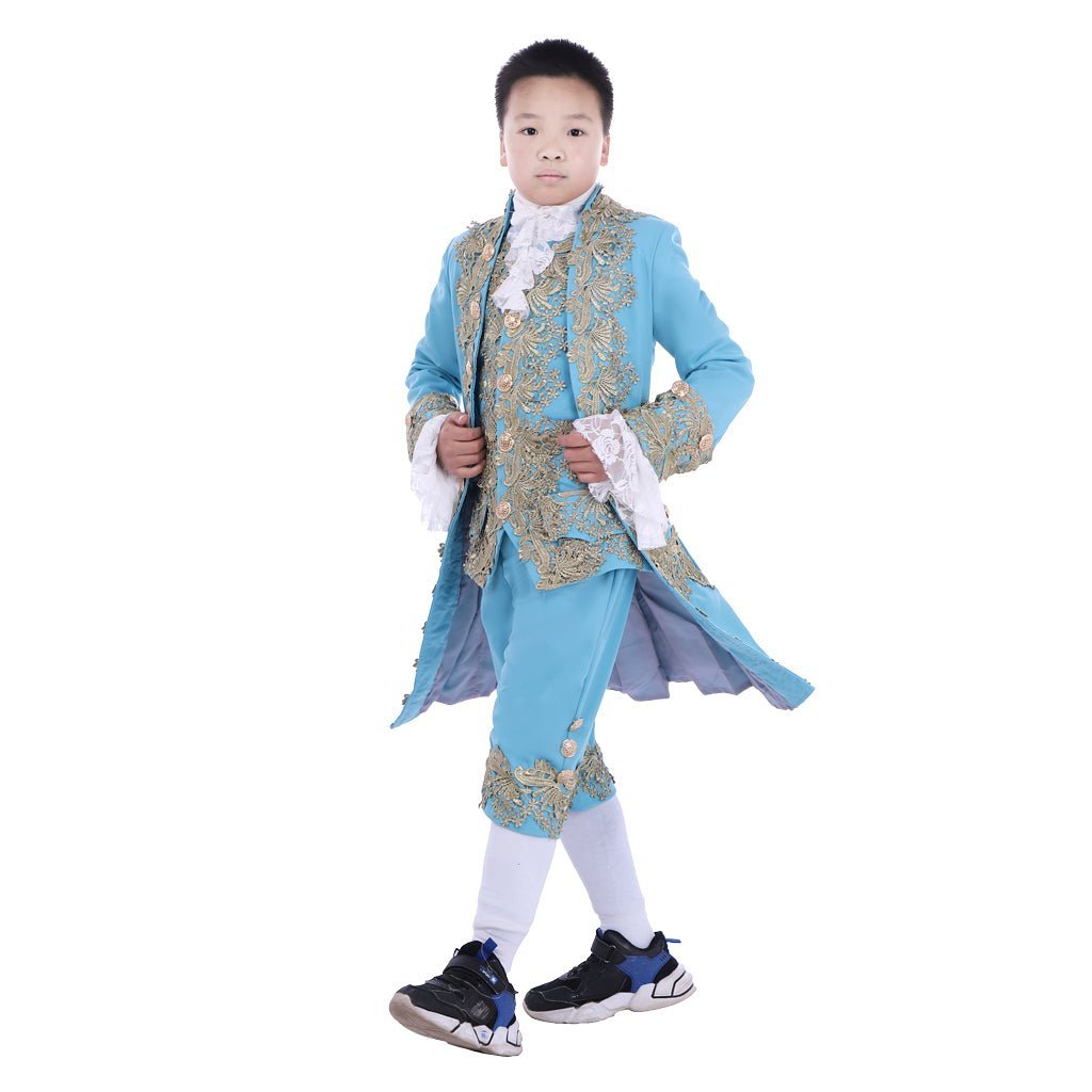 18th Century Colonial Court Costume for Boys - Washington Rococo Blazer Suit | Astricos-Astricos