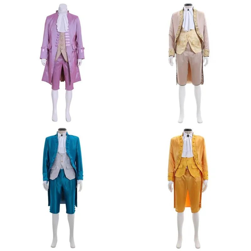 18th Century Colonial Men's Tailcoat Costume - Victorian Rococo Regency Suit | Astricos-Astricos