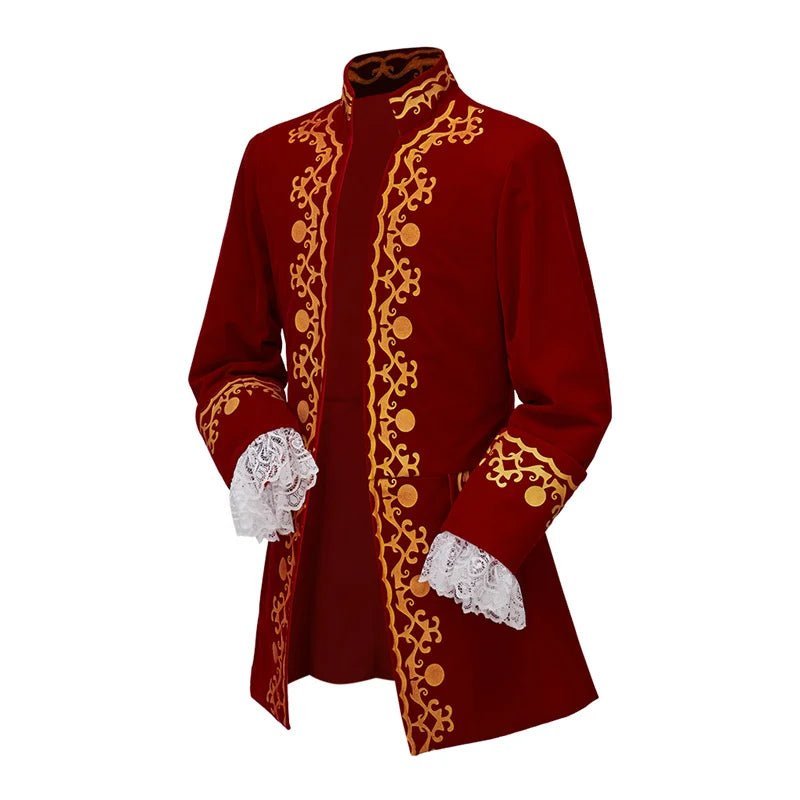18th Century Colonial Military Uniform Tailcoat - Authentic Medieval & Victorian Mens Regency Clothing-Astricos