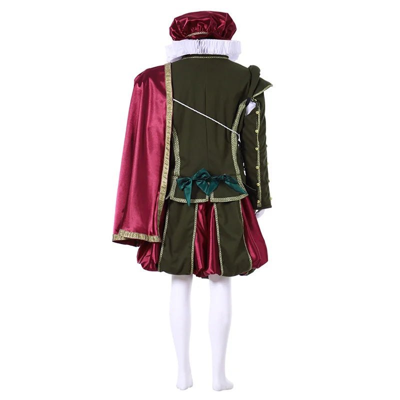 18th Century King & Prince Tudor Cosplay Costume - Noble Blue Rococo Suit for Men | Astricos-Astricos