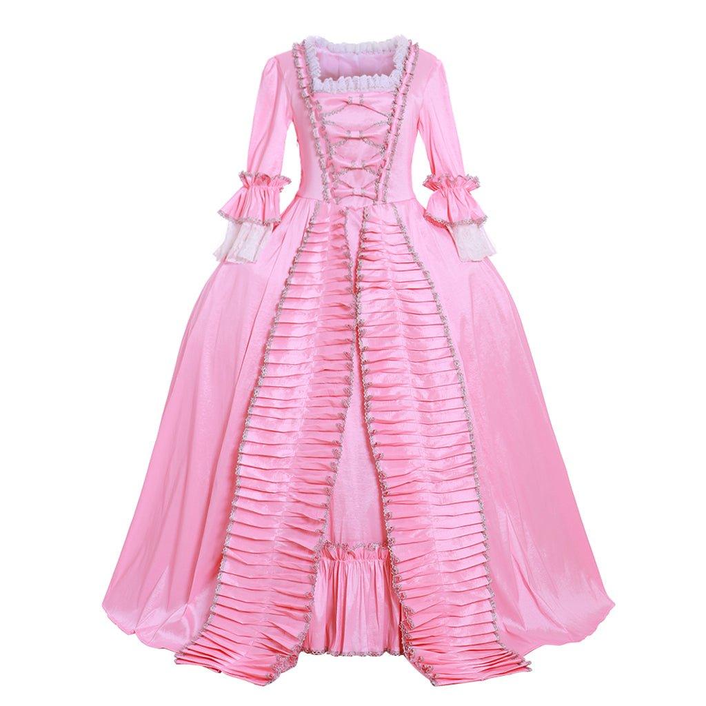 18th Century Marie Antoinette Rococo Ball Gown | Vintage Colonial Sack Back Dress-Astricos