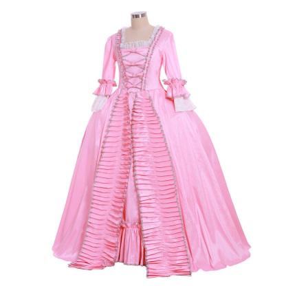 18th Century Marie Antoinette Rococo Ball Gown | Vintage Colonial Sack Back Dress-Astricos