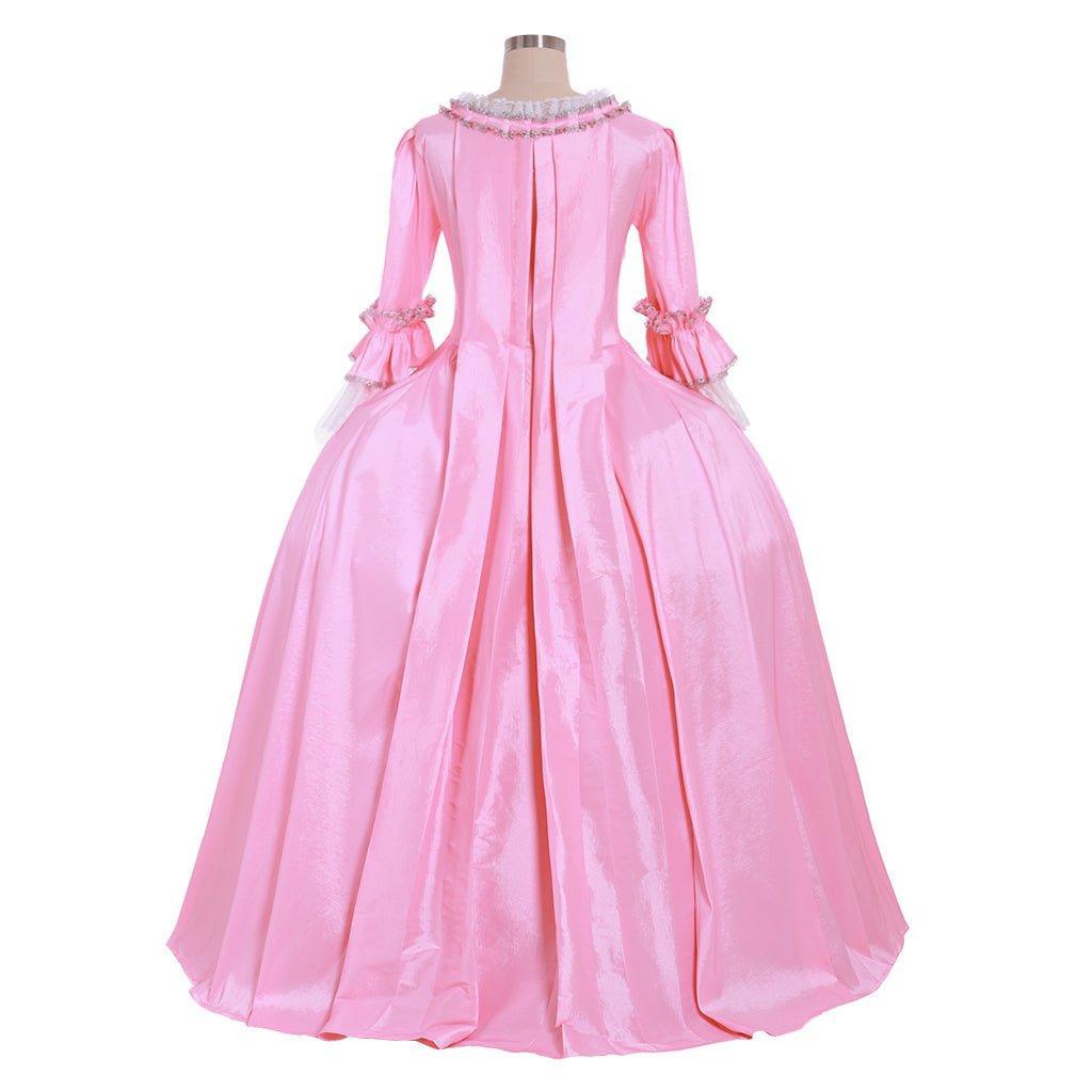 18th Century Marie Antoinette Rococo Ball Gown | Vintage Colonial Sack Back Dress-Astricos