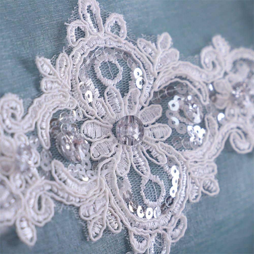 18th Century Marie Antoinette Rococo Dress - Lavish Azure Ball Gown with Elegant Lace-Astricos