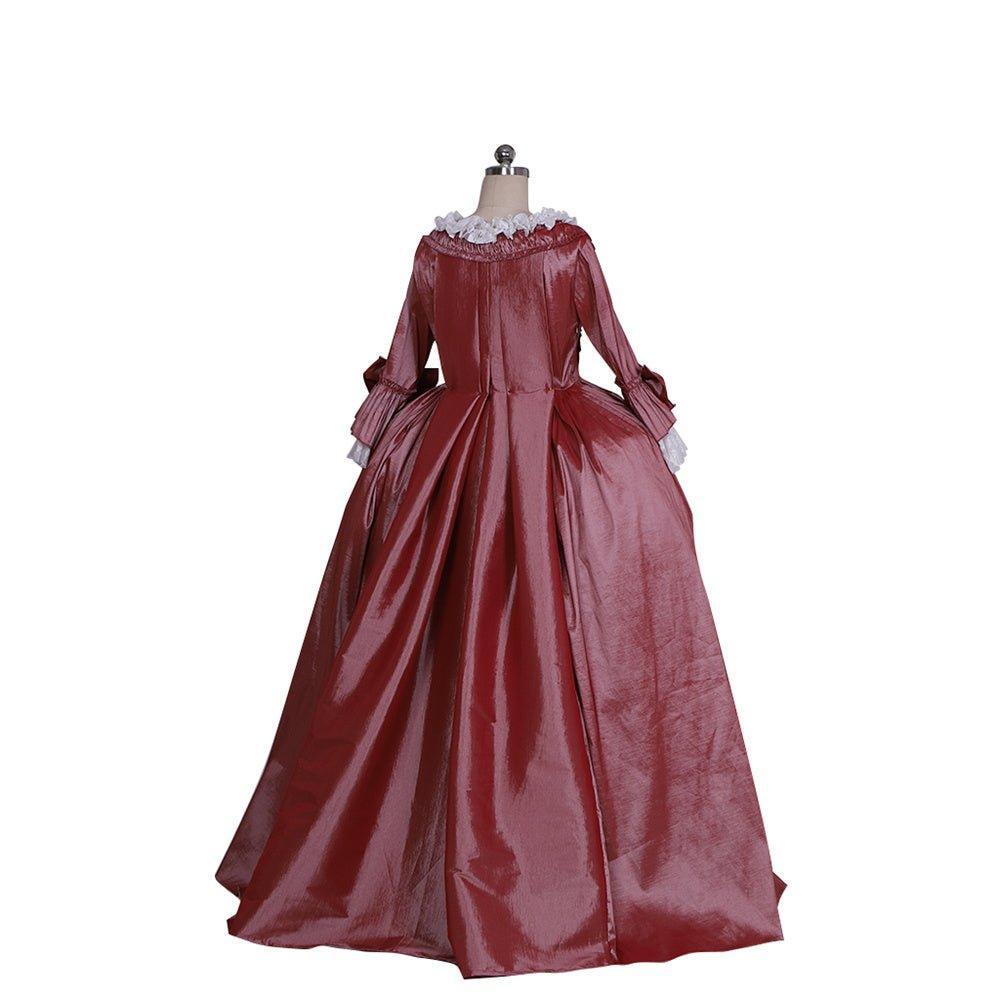 18th Century Marie Antoinette Rococo Dress - Chameleon Hues & Bold Bows | Vintage Elegance-Astricos