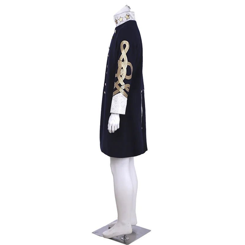 18th Century Men’s Embroidered Retro Jacket - Long Slim Collar Cosplay Coat | Astricos Medieval Series-Astricos