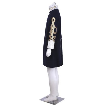 18th Century Men’s Embroidered Retro Jacket - Long Slim Collar Cosplay Coat | Astricos Medieval Series-Astricos