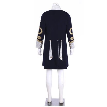 18th Century Men’s Embroidered Retro Jacket - Long Slim Collar Cosplay Coat | Astricos Medieval Series-Astricos