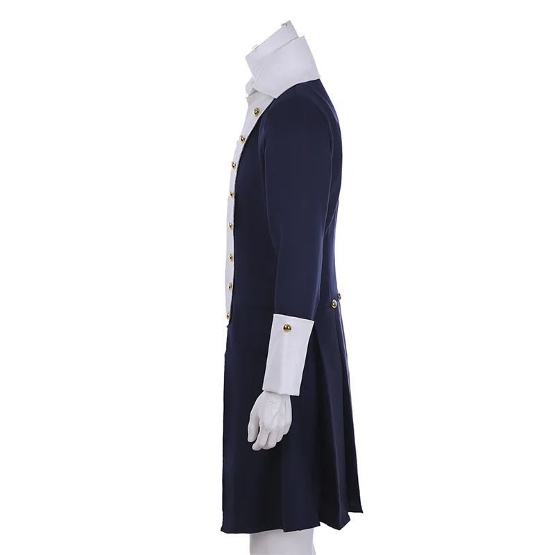 18th Century Men’s Royal Jacket Costume - Regency Blue Uniform Cosplay Coat | Medieval Tudor Outfit-Astricos