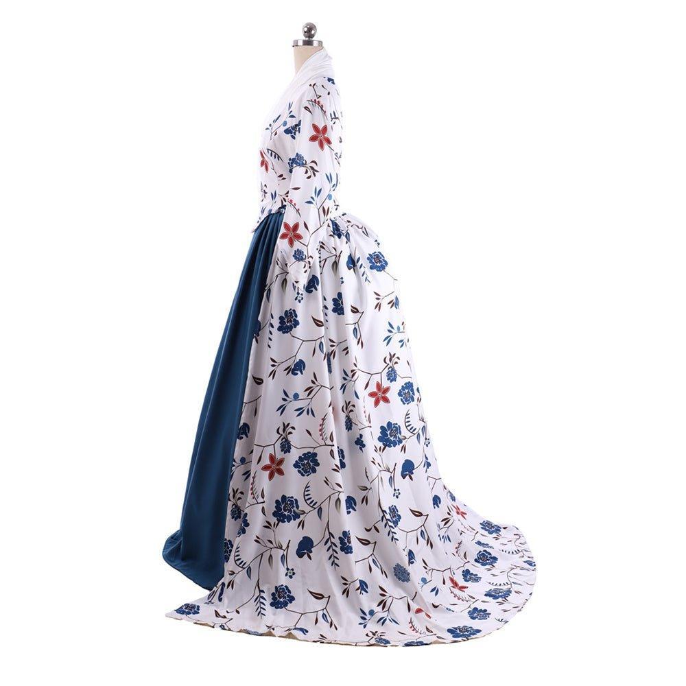 18th Century Rococo Court Dress - Digital Print Stretch Shirt Cotton by Astricos-Astricos