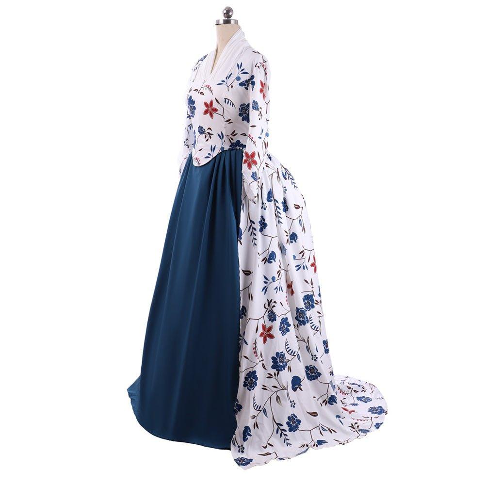 18th Century Rococo Court Dress - Digital Print Stretch Shirt Cotton by Astricos-Astricos