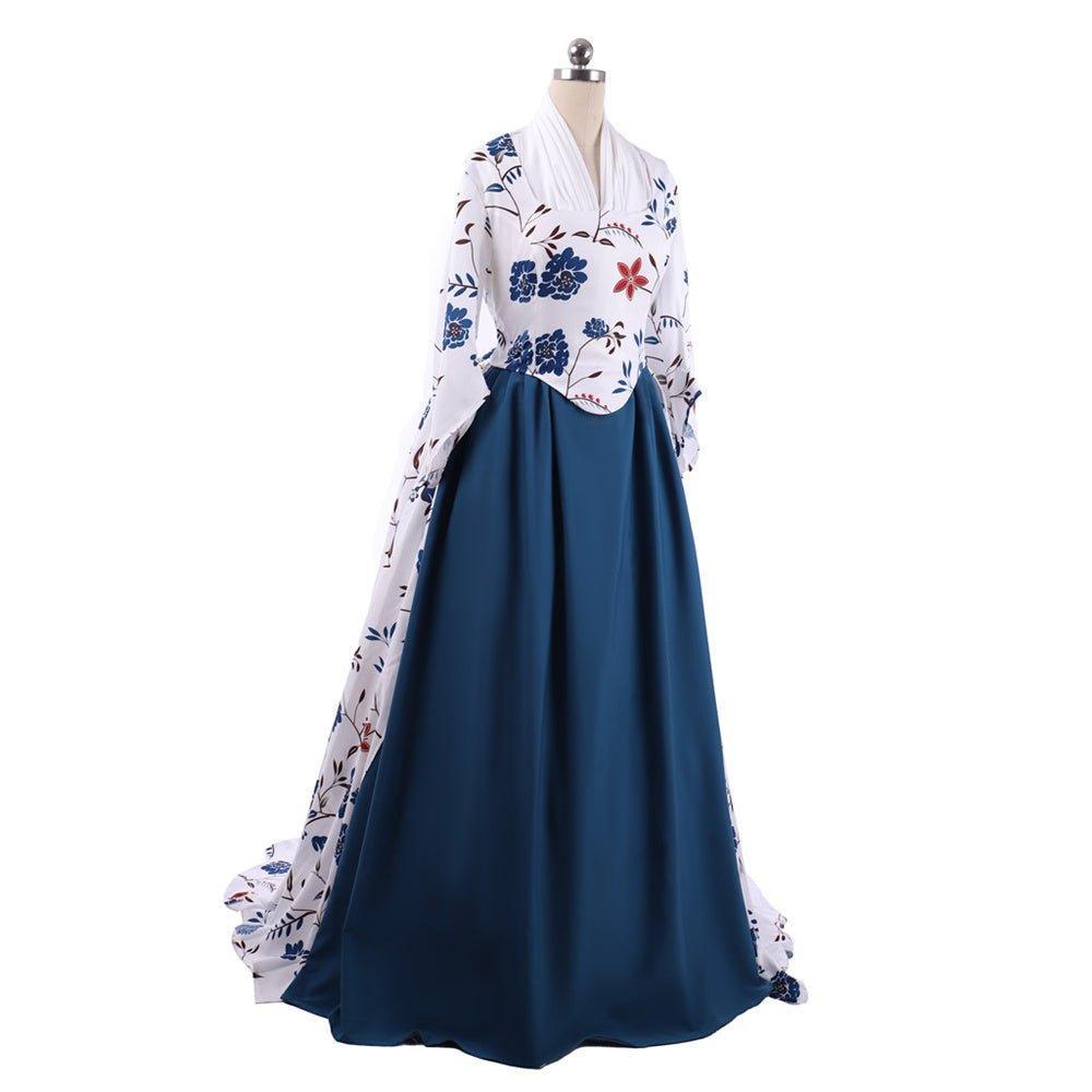 18th Century Rococo Court Dress - Digital Print Stretch Shirt Cotton by Astricos-Astricos