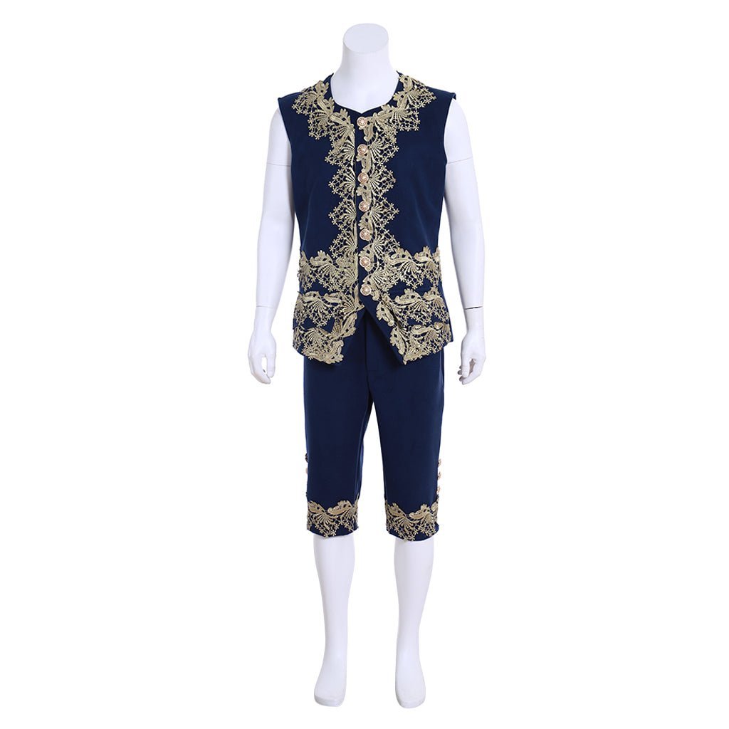 18th Century Rococo Men’s Blue Court Suit - Colonial Victorian Aristocratic Costume | Astricos-Astricos
