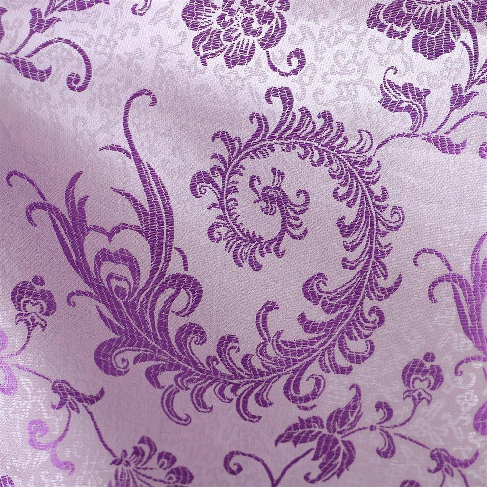 18th Century Rococo Purple Brocade Dress - Embroidered Medieval Gown-Astricos