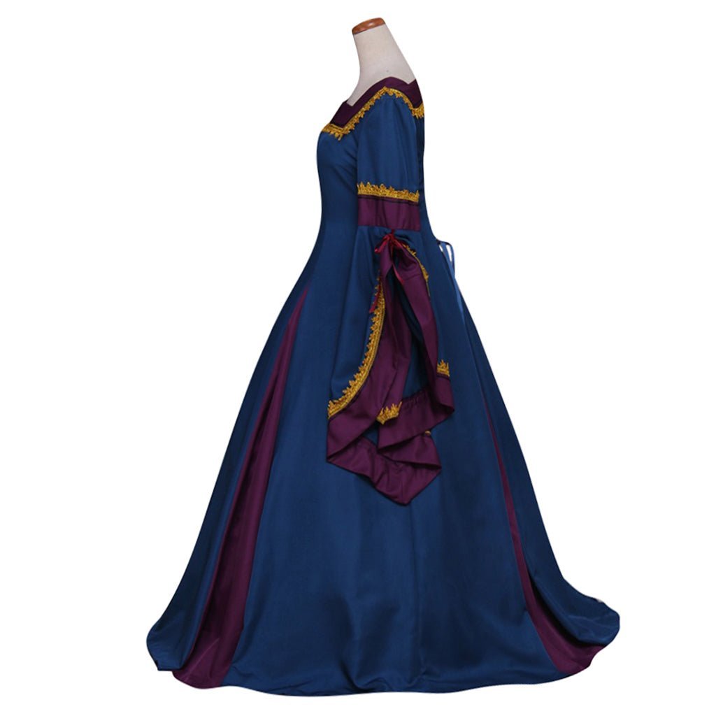 18th Century Royal Court Noble Princess Dress - Medieval Victorian Tudor Costume for Halloween & Tea Parties-Astricos