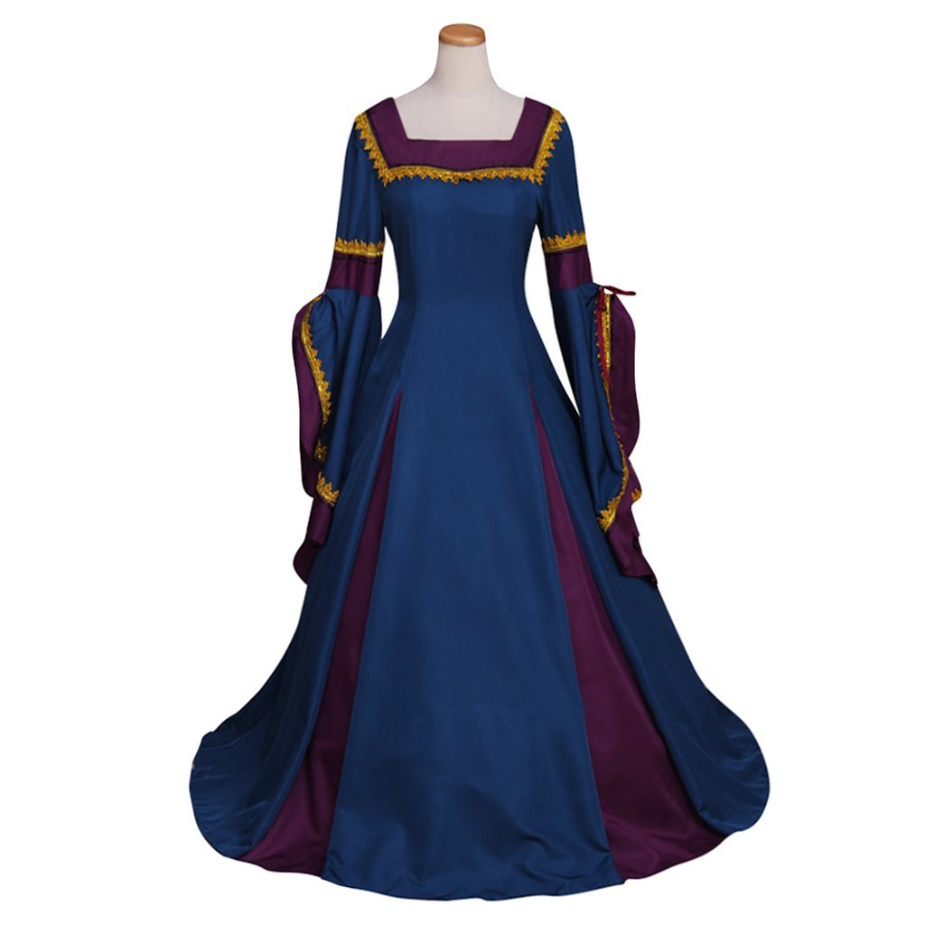 18th Century Royal Court Noble Princess Dress - Medieval Victorian Tudor Costume for Halloween & Tea Parties-Astricos