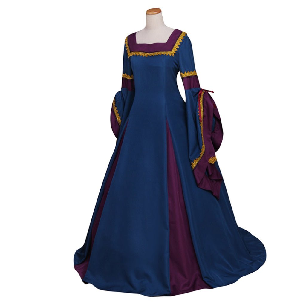 18th Century Royal Court Noble Princess Dress - Medieval Victorian Tudor Costume for Halloween & Tea Parties-Astricos