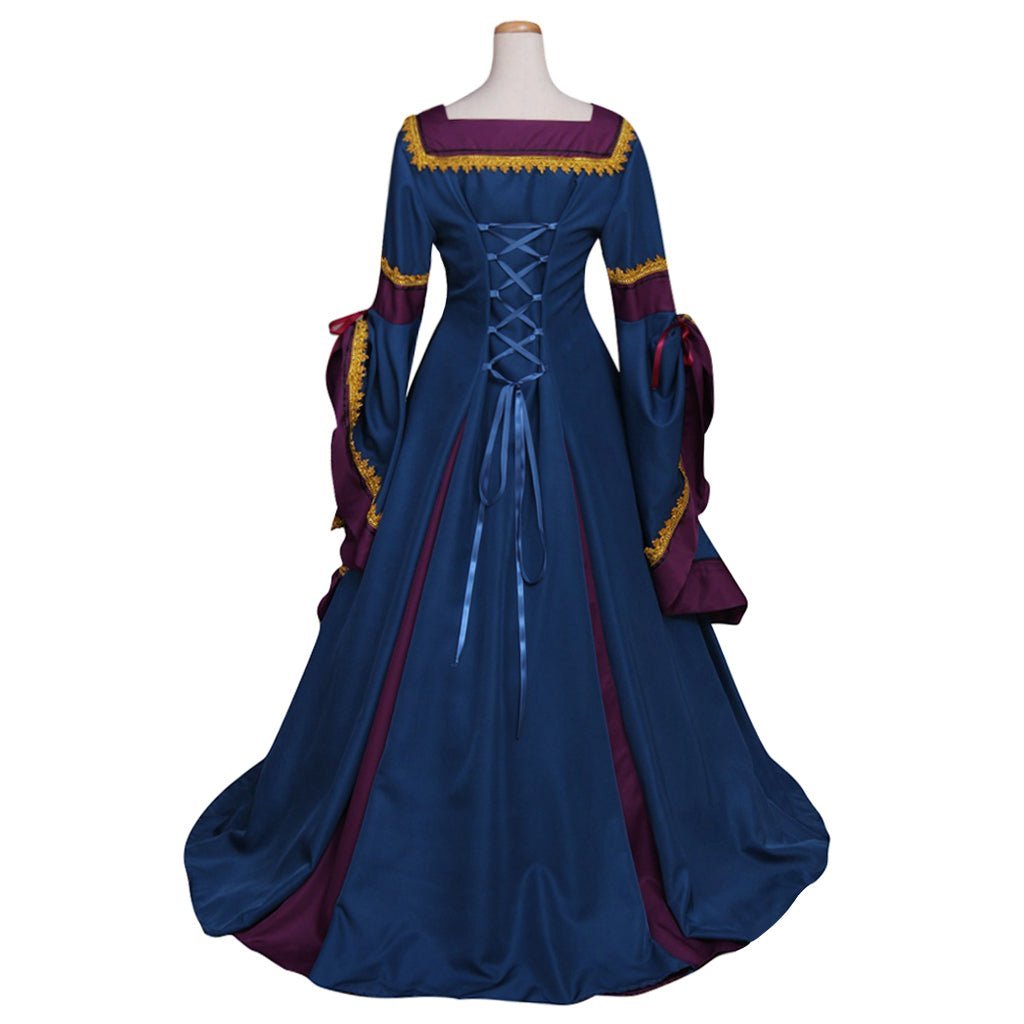 18th Century Royal Court Noble Princess Dress - Medieval Victorian Tudor Costume for Halloween & Tea Parties-Astricos