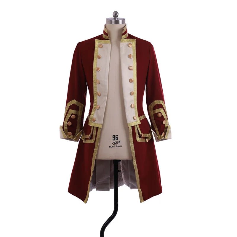 18th Century Royal Military Colonial Tailcoat | George Washington Uniform Cosplay Costume-Astricos