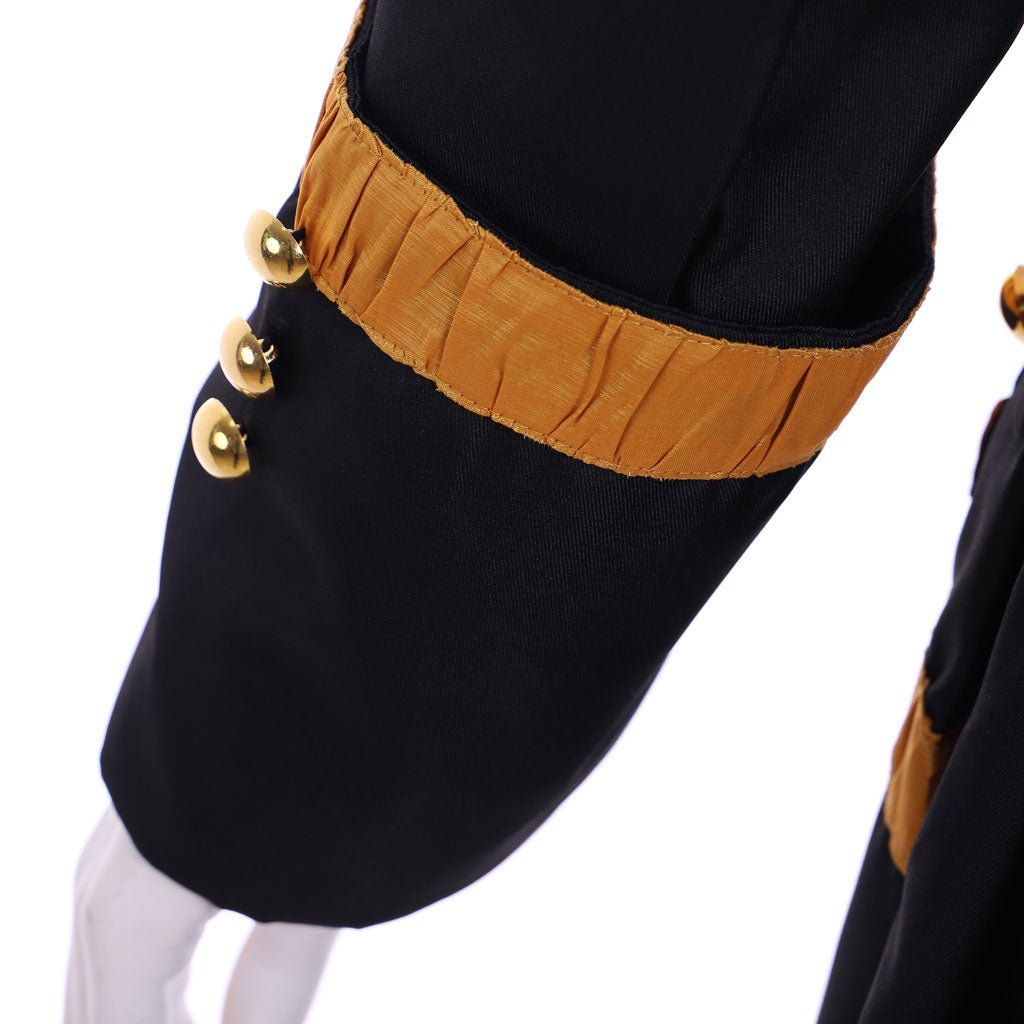 18th Century Tudor Regency Royal Men’s Black Coat & Vest Renaissance Party Suit | Astricos-Astricos