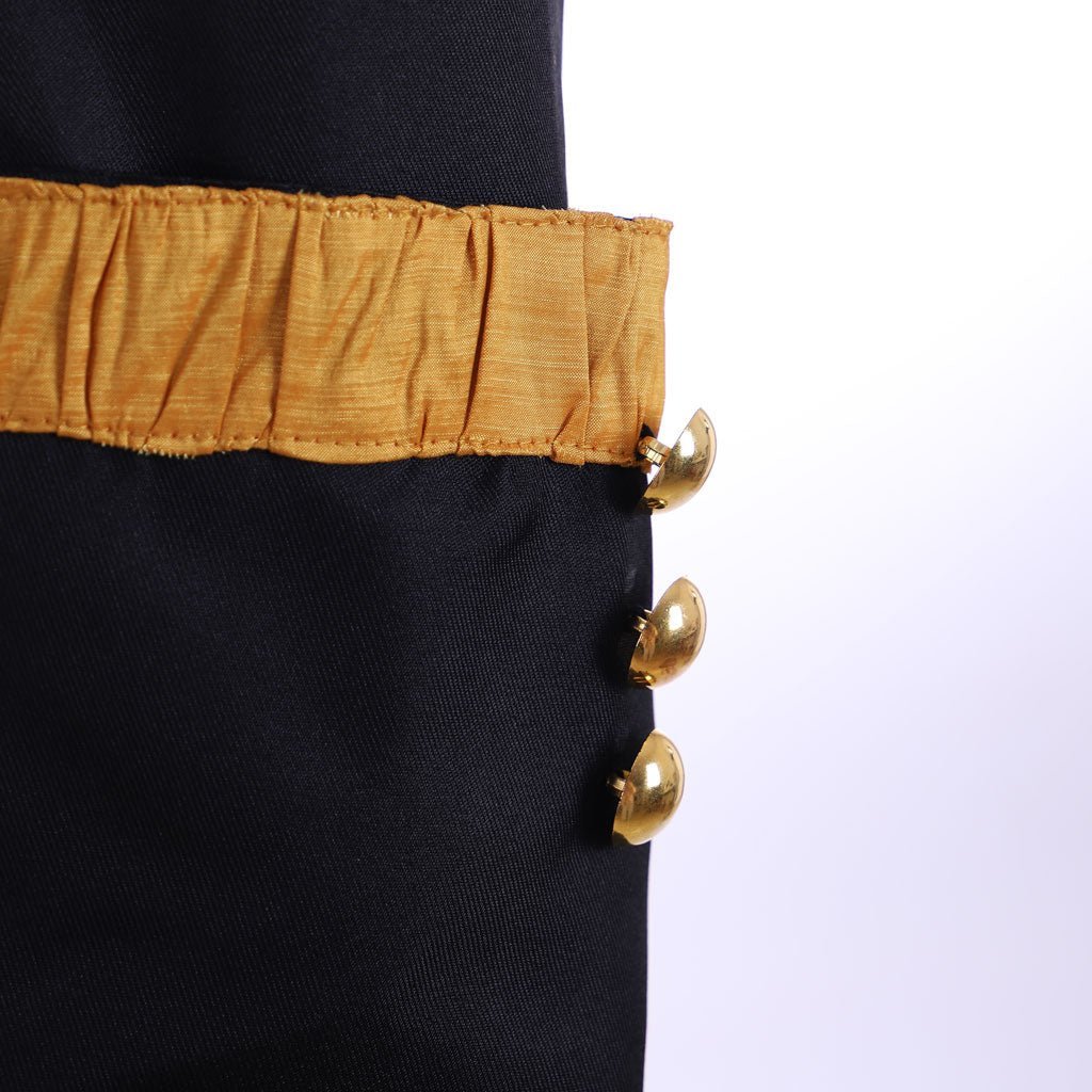 18th Century Tudor Regency Royal Men’s Black Coat & Vest Renaissance Party Suit | Astricos-Astricos