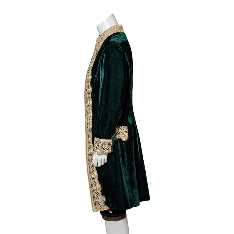 18th Century Victorian Aristocrat Costume - Black Elegant Gentleman Royal Court Outfit for Cosplay-Astricos