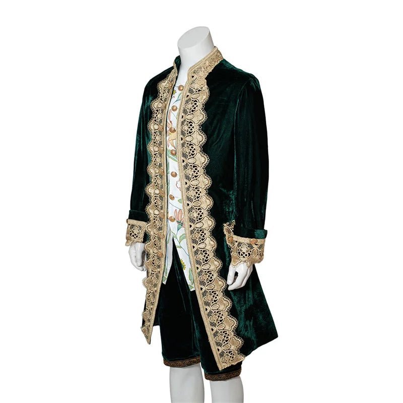 18th Century Victorian Aristocrat Costume - Black Elegant Gentleman Royal Court Outfit for Cosplay-Astricos