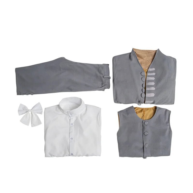 18th Century Victorian Prince Cosplay Costume - Elegant Tailcoat Blazer with Lace Tie for Halloween & Parties-Astricos