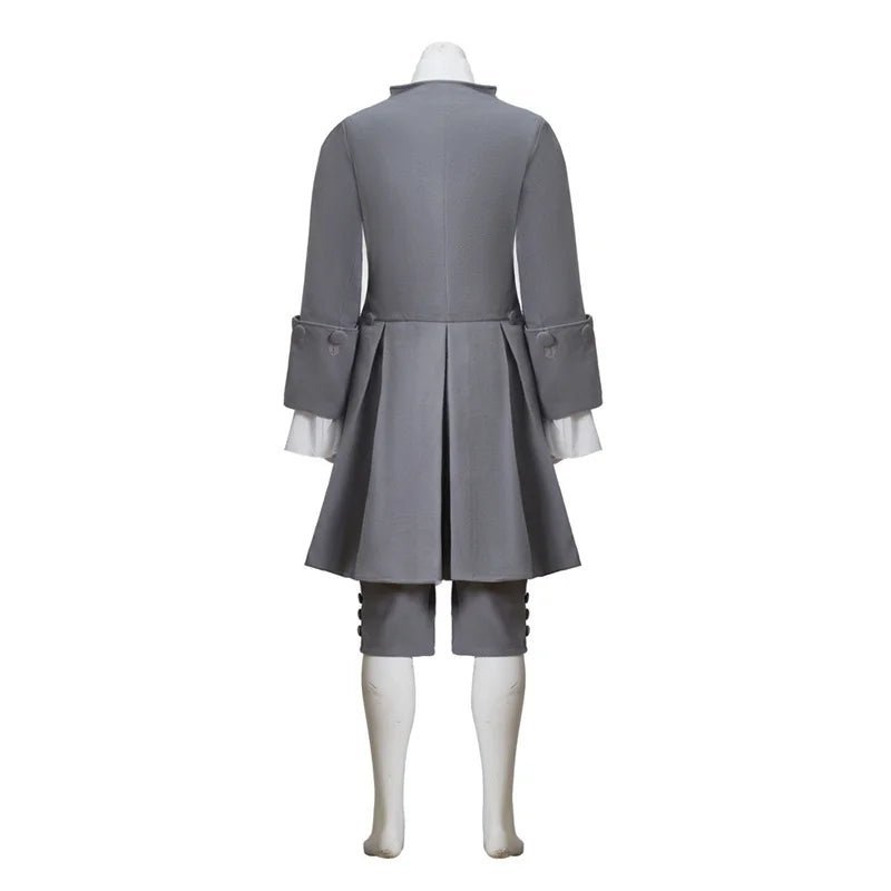 18th Century Victorian Prince Cosplay Costume - Elegant Tailcoat Blazer with Lace Tie for Halloween & Parties-Astricos