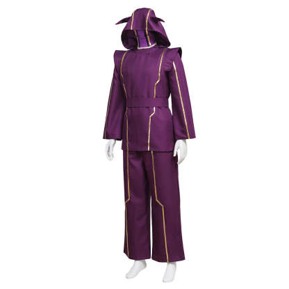 LOL Kennen Cosplay Costume - Purple Battle Uniform with Hat | Astricos-Astricos