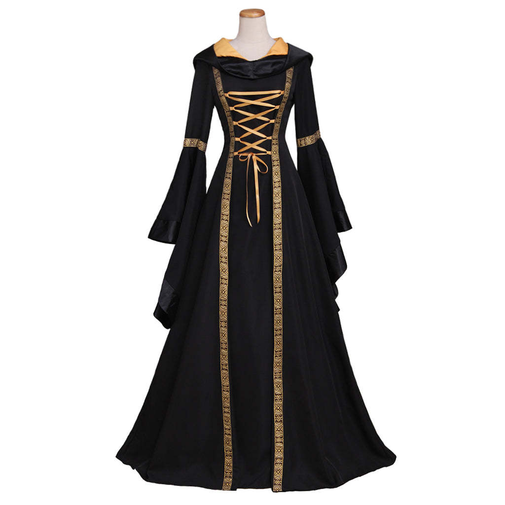 Gothic Renaissance Dress for Women - Medieval Halloween & Cosplay Costume-Astricos