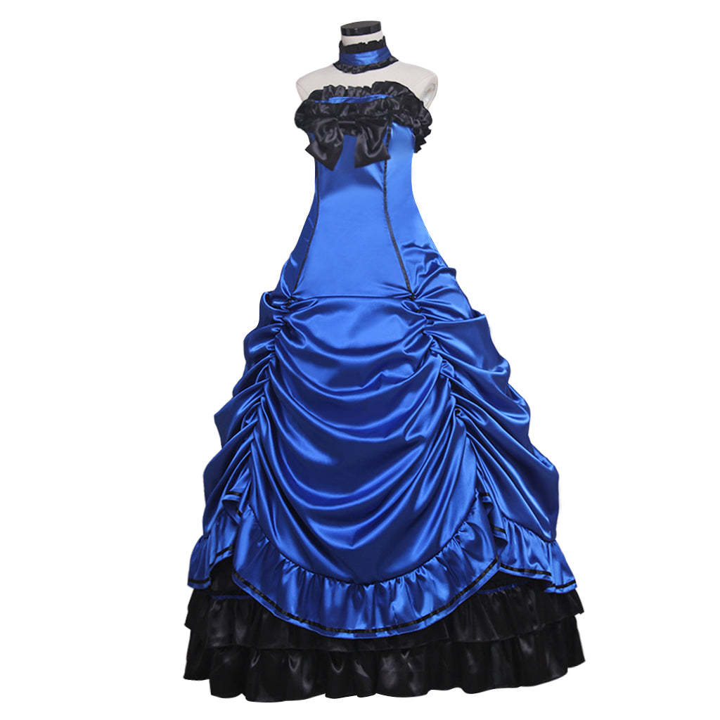 Gothic Steampunk Lolita Princess Ball Gown - Elegant Medieval Court Dress-Astricos