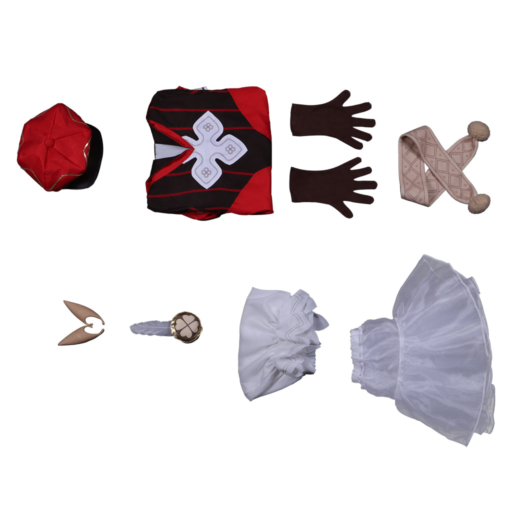 Genshin Impact Klee Cosplay Costume - Full Set with Hat & Accessories | Astricos-Astricos