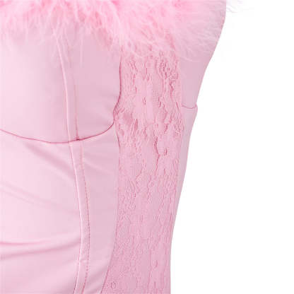 Legally Blonde Pink Bunny Jumpsuit Cosplay Costume – Iconic Elle Woods Outfit-Astricos